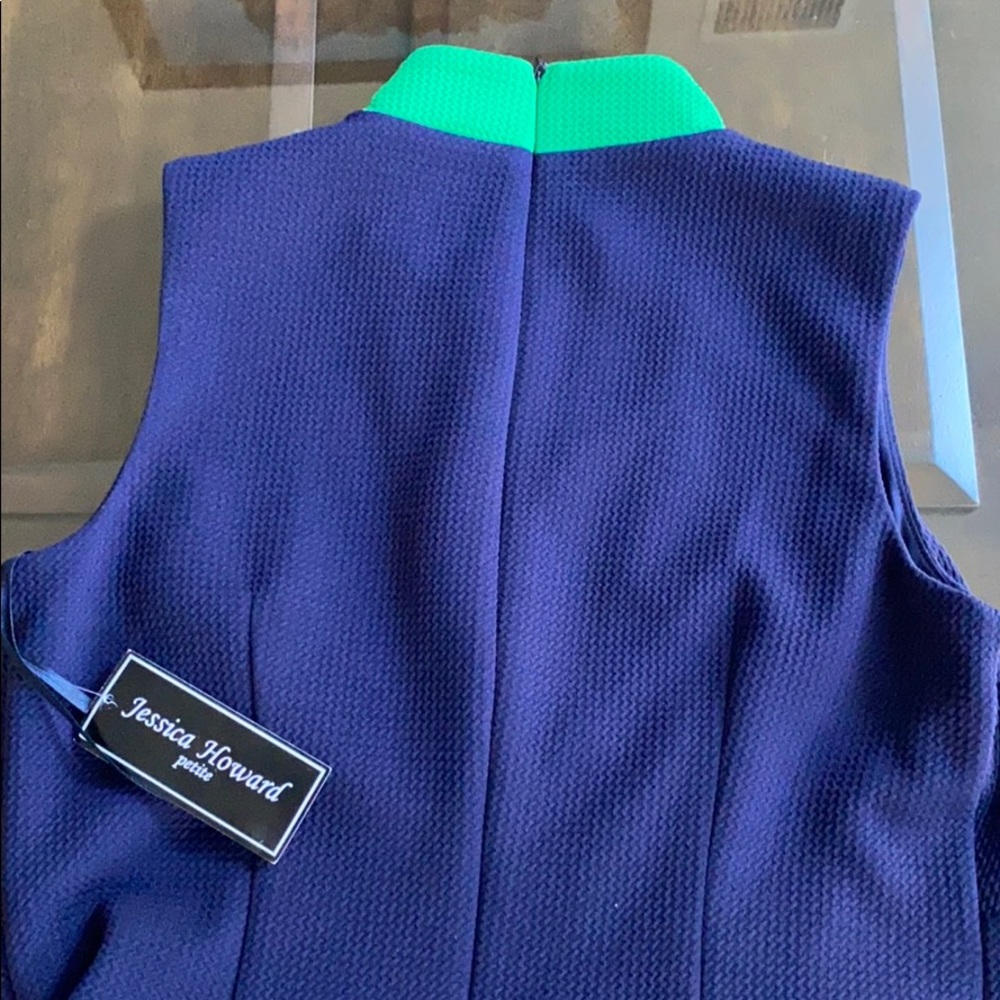 Jessica Howard Colorblock Sleeveless Shift Dress. - Picture 8 of 12